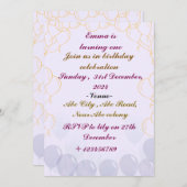 誕生日招待状 招待状 (正面/裏面)