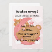 誕生日招待状 招待状 (正面/裏面)