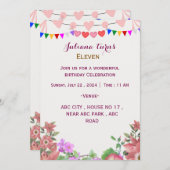 誕生日招待状 招待状 (正面/裏面)