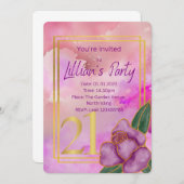 誕生日招待状 招待状 (正面/裏面)