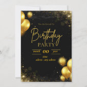 誕生日招待状 招待状 (裏面)