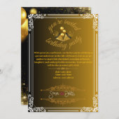 誕生日招待状 招待状 (正面/裏面)