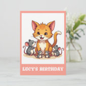 "誕生日招待状" 招待状 (スタンド正面)