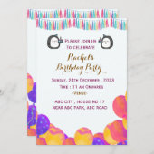 誕生日招待状 招待状 (正面/裏面)