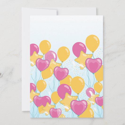 誕生日招待状 招待状 (裏面)