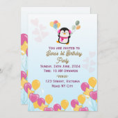 誕生日招待状 招待状 (正面/裏面)