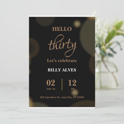 誕生日招待状 招待状 (スタンド正面)