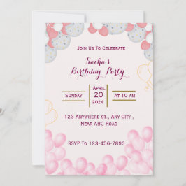 誕生日招待状 招待状