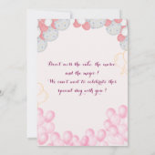 誕生日招待状 招待状 (裏面)