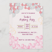 誕生日招待状 招待状 (正面/裏面)