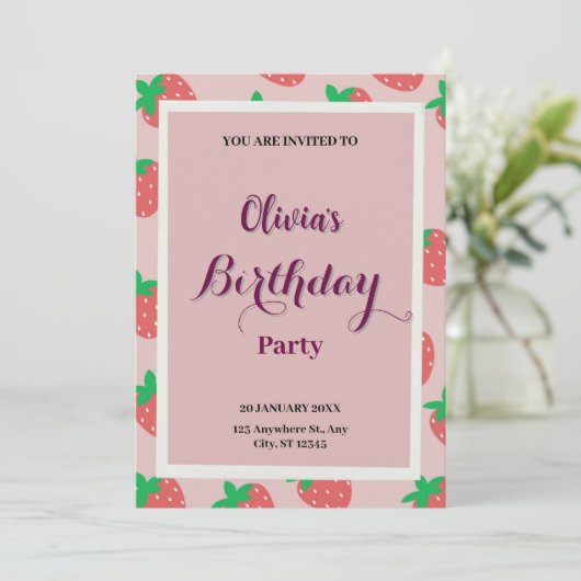 誕生日招待状 招待状 (スタンド正面)