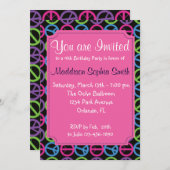 誕生日招待状 招待状 (正面/裏面)