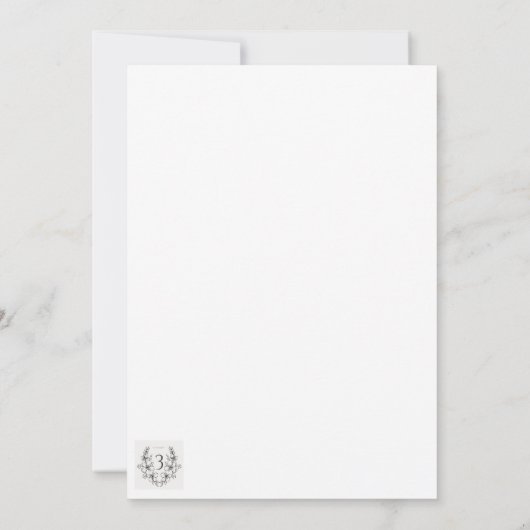 誕生日招待状 招待状 (裏面)