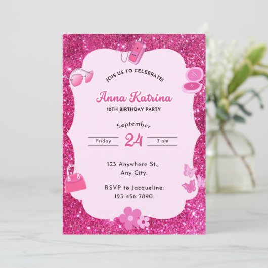 誕生日招待状 招待状 (スタンド正面)