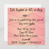 誕生日招待状 招待状 (正面/裏面)