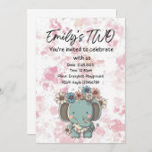 誕生日招待状 招待状 (正面/裏面)