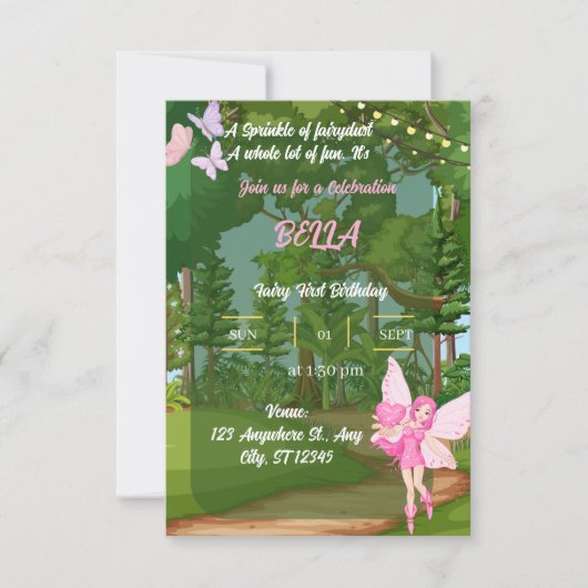 誕生日招待状 招待状 (正面)