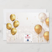 誕生日招待状 招待状 (裏面)