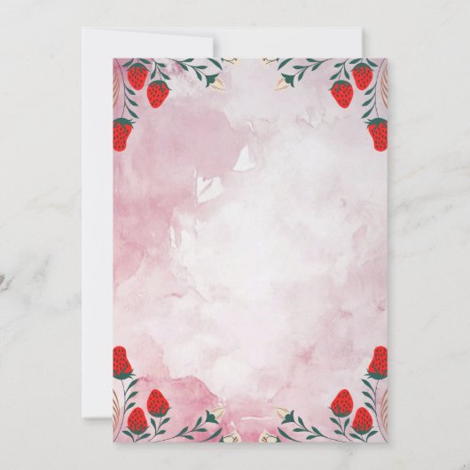 誕生日招待状 招待状 (裏面)