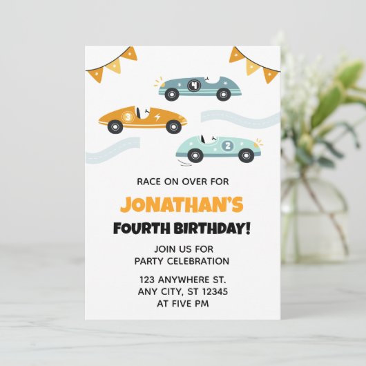 誕生日招待状 招待状 (スタンド正面)