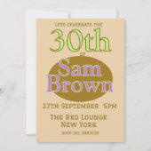 誕生日招待状 招待状 (正面)