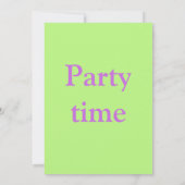 誕生日招待状 招待状 (裏面)