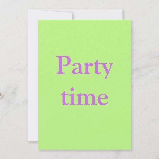 誕生日招待状 招待状 (裏面)