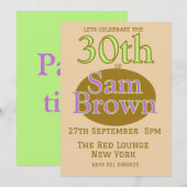 誕生日招待状 招待状 (正面/裏面)