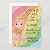 誕生日招待状 招待状 (正面/裏面)