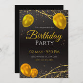 誕生日招待状 招待状 (正面/裏面)