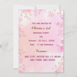 誕生日招待状 招待状