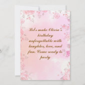 誕生日招待状 招待状 (裏面)