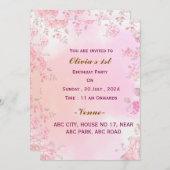 誕生日招待状 招待状 (正面/裏面)