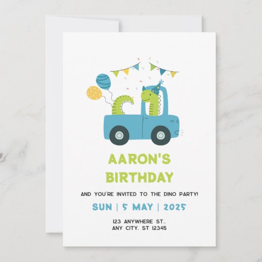 誕生日招待状 招待状 (正面)