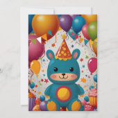 誕生日招待状 招待状 (裏面)