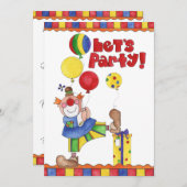 誕生日招待状 招待状 (正面/裏面)