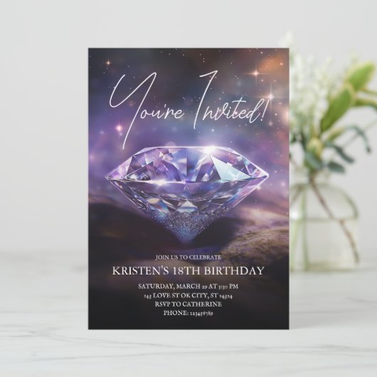 誕生日招待状 招待状 (スタンド正面)