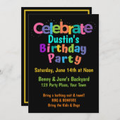 誕生日招待状 招待状 (正面/裏面)