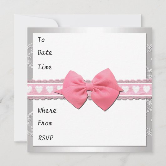 誕生日招待状 招待状 (裏面)