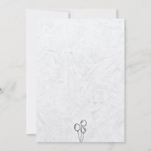 誕生日招待状 招待状 (裏面)