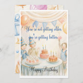 誕生日招待状 招待状 (正面/裏面)