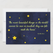 誕生日招待状 招待状 (裏面)