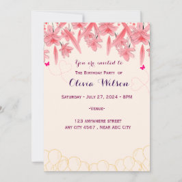 誕生日招待状 招待状