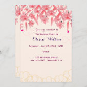 誕生日招待状 招待状 (正面/裏面)