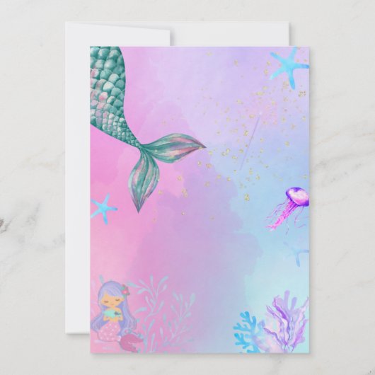 誕生日招待状 招待状 (裏面)