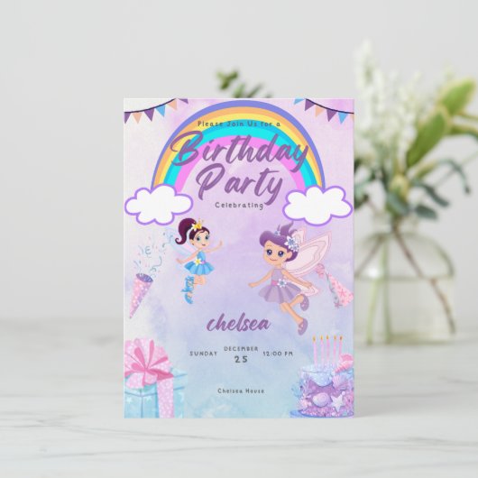 誕生日招待状 招待状 (スタンド正面)