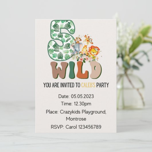 誕生日招待状 招待状 (スタンド正面)