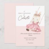 誕生日招待状 | 洗礼招待状 招待状 (正面/裏面)