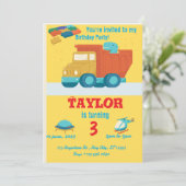 誕生日招待状 男の子 招待状 (スタンド正面)