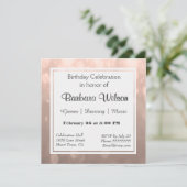 誕生日招待状 |赤面《写真》ぼけ味 招待状 (スタンド正面)